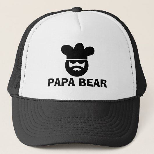 Papa bear casquette barbecue pour hommes (Devant)