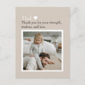 Papa Bedankt Aangepaste foto ansichtkaart Briefkaart (Voorkant)