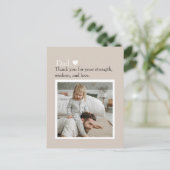 Papa Bedankt Custom Photo Briefkaart (Staand voorkant)
