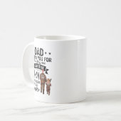 Papa bedankt je voor shirt koffiemok (Voorkant links)