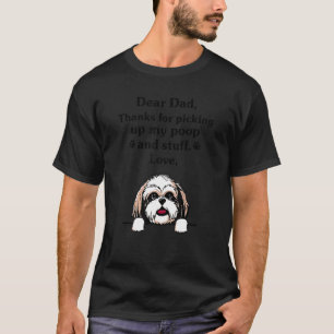 Papa Bedankt Voor Het Opruimen Van Mijn Poep Enzo T-shirt