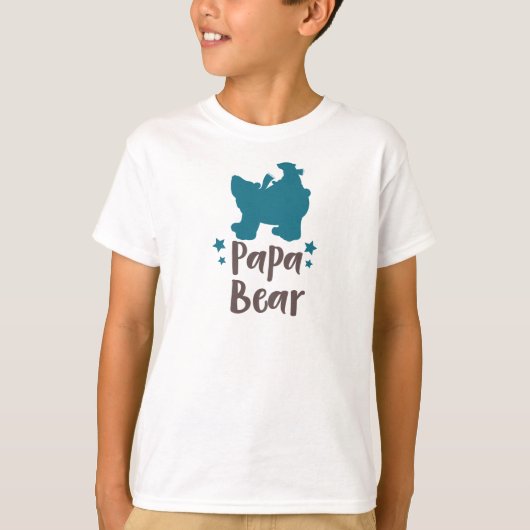 Papa-Beer, Beer-krab, Beer met stutten, klein Beer T-shirt (Voorkant)
