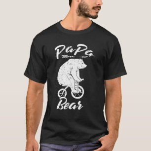 Papa Beer Beer Riding Bicycle Papa T-shirt