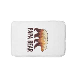 Papa Beer Beer Silhouet Vintage Bos T-Shirt_1 Badmat