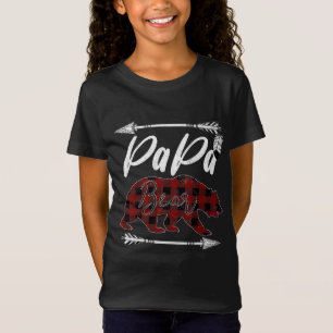 PAPA BEER Buffel Plaid Flanel Vaderdag Gift T-shirt