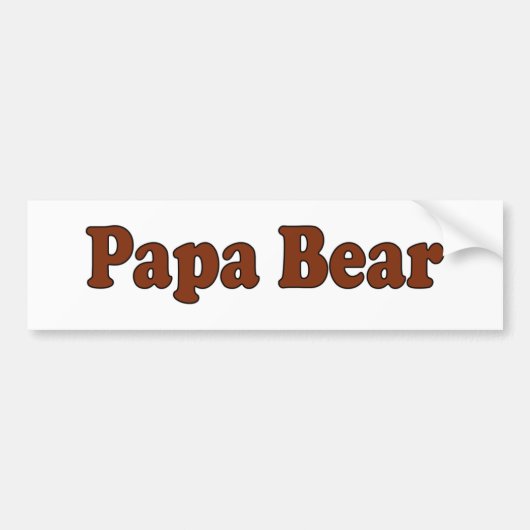 Papa Beer Bumpersticker (Voorkant)