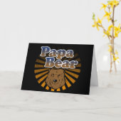 Papa Beer, Cool Fathers Day  look Kaart (Gele Bloem)