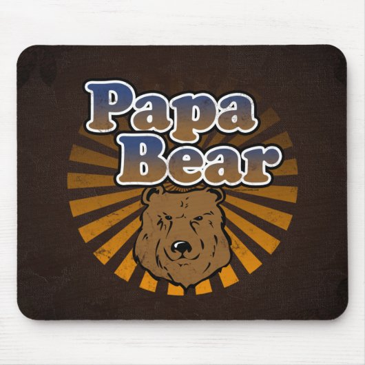 Papa Beer, Cool Fathers Day  look Muismat (Voorkant)