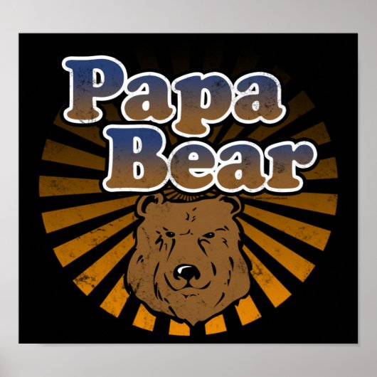 Papa Beer, Cool Fathers Day  look Poster (Voorkant)