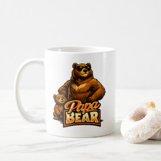 Papa Beer - Coole vader en welp bij elkaar passend Koffiemok