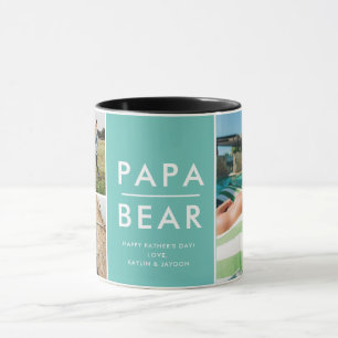 Papa Beer Foto Mok Vaderdag cadeau