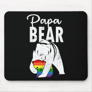 Papa Beer Gay Pride Regenboog Vlag Lgbt Vader Camp Muismat