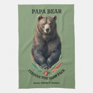 Papa Beer Handdoek met Rustieke Keuken Sfeer