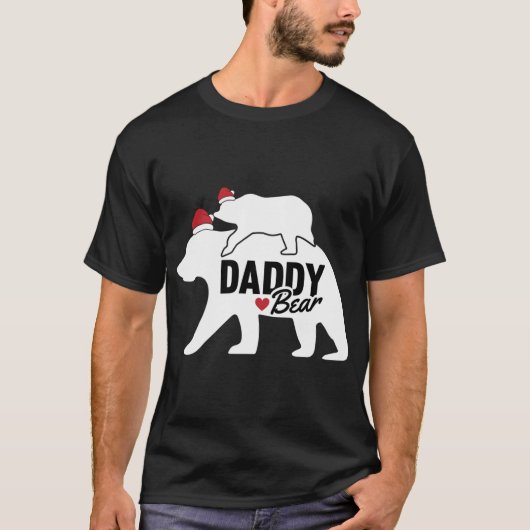 Papa Beer Kerstmis X-Mas Pap Zoon Dochter M T-shirt (Voorkant)