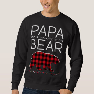 Papa Beer kerstpyjama's die overeenkomen met de fa Trui