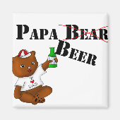 Papa Beer Magnet (Devant)