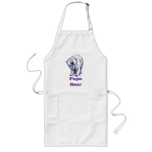 Papa Beer Polar Beer Apron Lang Schort (Voorkant)