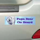 Papa Beer Polar Beer Bumpersticker (Op auto)