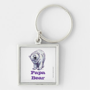 Papa Beer Polar Beer Square Sleutelhanger