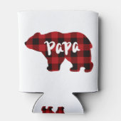 Papa-Beer - Rood en zwart gebuffel Blikjeskoeler (Achterkant)