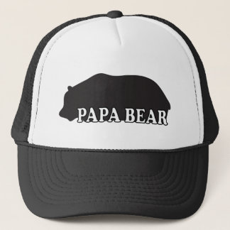 Papa Beer Silhouette Trucker Pet