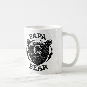 "Papa Beer"  Stijl zwart Beer Papa Mok