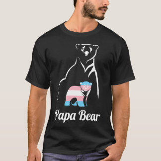 Papa Beer Transgender Dad Trans Child LGBT Trans T-shirt
