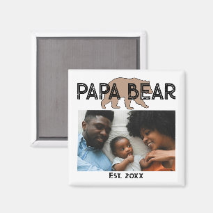 Papa Beer Vader Oprichtingsjaar Foto Magneet