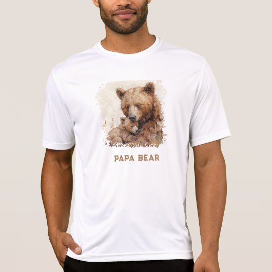 *~* PAPA BEER Vaderdag Gift Cub Art AP86 T-shirt (Voorkant)
