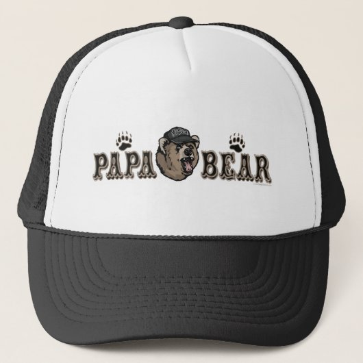 Papa Beer Vaderdag Trucker Pet (Voorkant)