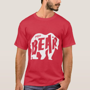 Papa Beer White Silhouette. T-shirt