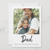 Papa, begeleid je me naar het altaar Bruid Kaart (Voorkant)