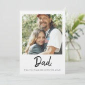 Papa, begeleid je me naar het altaar Bruid Kaart (Staand voorkant)