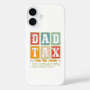 Papa Belasting Funny Foodie Snack Humor iPhone 16 Hoesje
