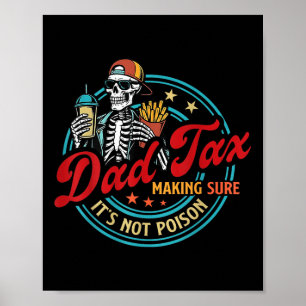Papa Belasting Zorg Dat Het Niet Giftig Skelet Vad Poster