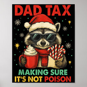 Papa Belasting Zorg Dat Het Niet Ison Wasbeer Kers Poster