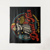 Papa Belasting Zorgt dat het geen Gif Skelet is Wandkleed (Voorkant)