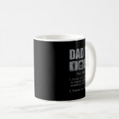 Papa Belastingdefinitie Grappig Papa Belastinggrap Koffiemok (Voorkant rechts)