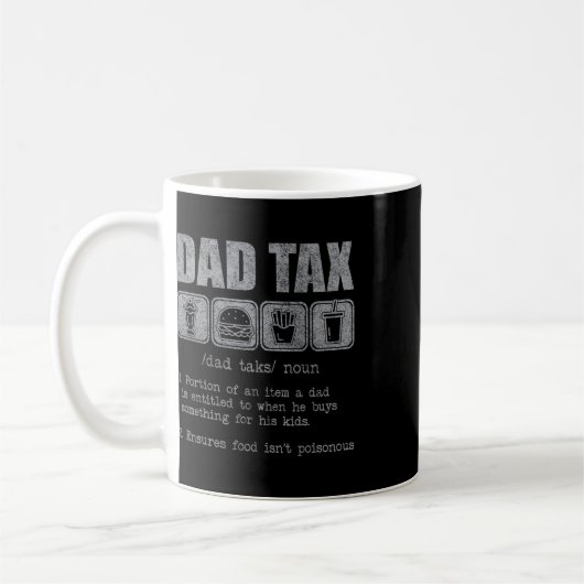 Papa Belastingdefinitie Grappig Papa Belastinggrap Koffiemok (Links)