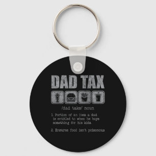 Papa Belastingdefinitie Grappig Papa Belastinggrap Sleutelhanger