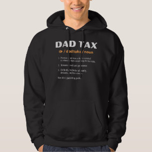Papa Belastingdefinitie Grappige Vaderdag Papa Bel Hoodie