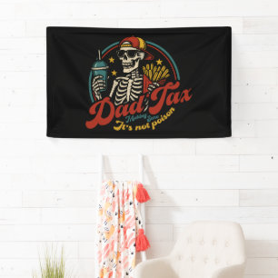 Papa Belastingdienst zorgt ervoor dat het geen gif Spandoek