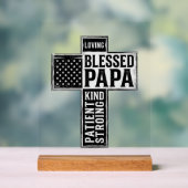 Papa béni Croix Christian Vintage Typographie De (Neutre)