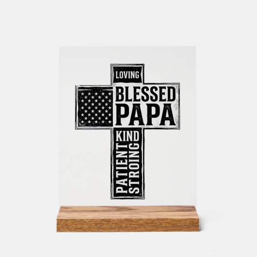 Papa béni Croix Christian Vintage Typographie De (Recto)