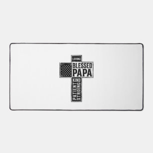 Papa béni Croix Christian Vintage Typographie De