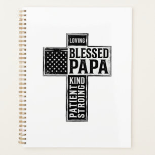 Papa béni Croix Christian Vintage Typographie De