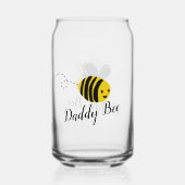 Papa Bij Blikvorm Glas (Achterkant)