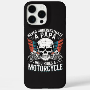 Papa Biker Die Op Een Motor Rijdt iPhone 16 Pro Max Hoesje