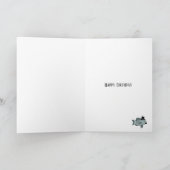 Papa Birthday Fish Pun Carte de plaisance (Intérieur)