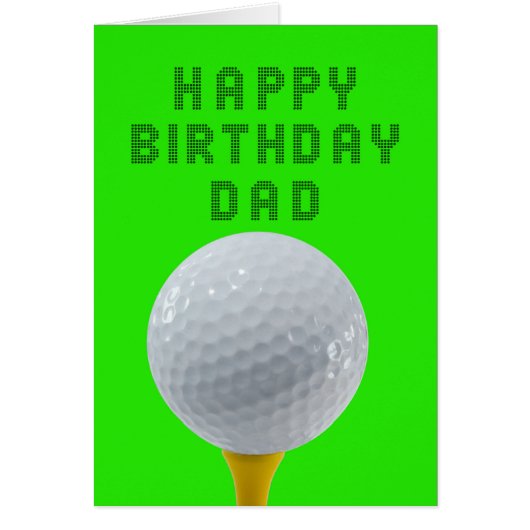 Papa Birthday Golf (Devant)